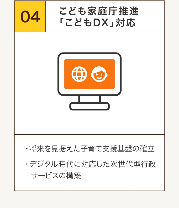 4こども家庭庁推進「こどもDX」対応